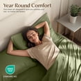 thumbnail image 4 of 4 Piece Queen Deep Pocket Bed Sheet Set, 16 Inches, Premium Microfiber Sheets - Olive, 4 of 7