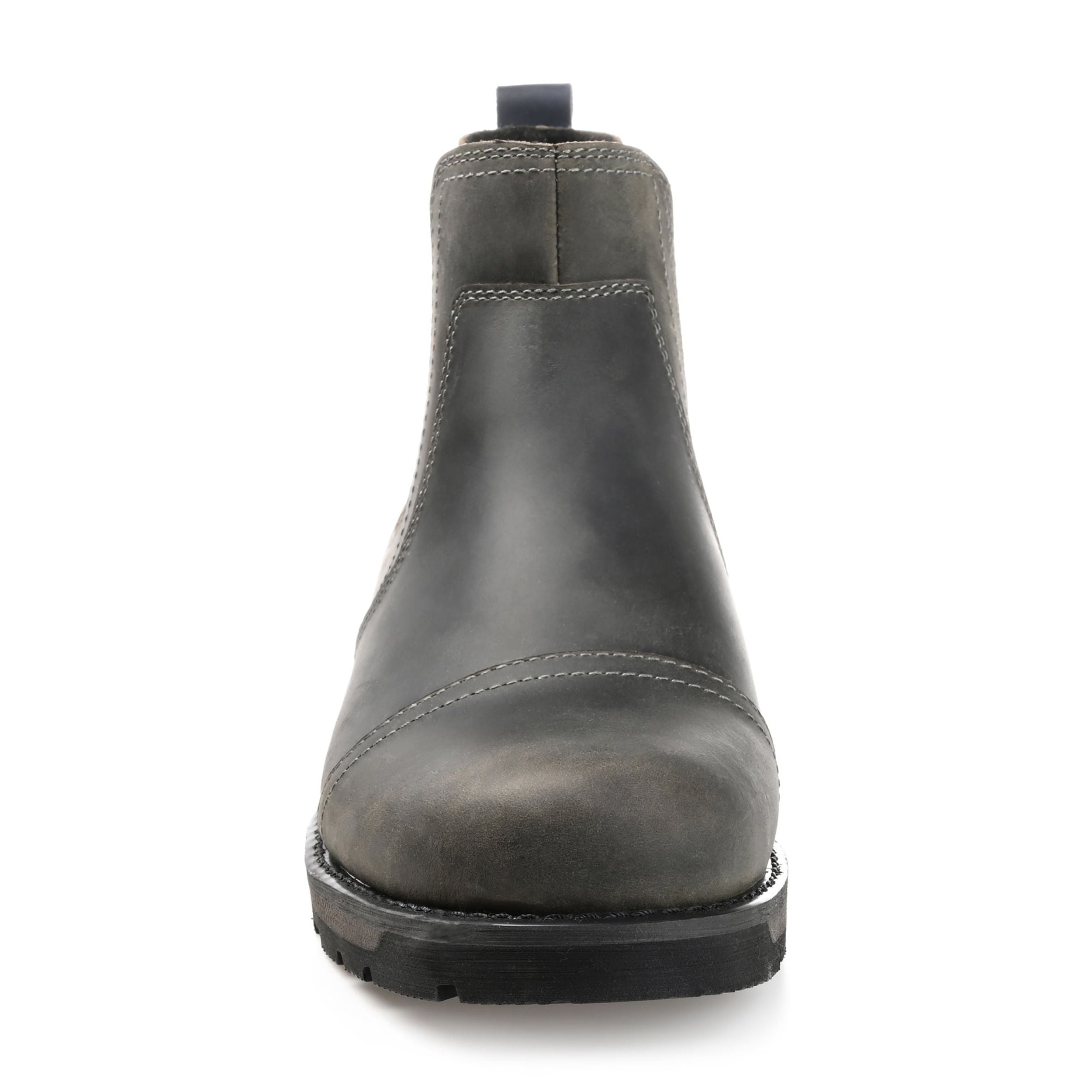 Territory Holloway Chelsea Boot Gray Size 8.5 Leather Pull-On Ankle Work Territory-Holloway-Cap-Toe-  main image 4