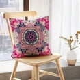 thumbnail image 5 of LALILO Throw Pillow Covers Patchwork With Flowers And Ornamental Cushion Cover 18" x 18", 2 Pack, 5 of 6