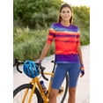 thumbnail image 6 of Terry Bike Bermuda Shorts Women Padded | Hi-Rise High Waisted Bottoms for Womens Cycling | 11" Long | Fleet Air Chamois, 6 of 11