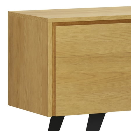 Simpli Home - Lowry TV Media Stand - Oak