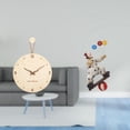 thumbnail image 2 of Reloj de pared decorativo de madera para colgar en la pared, figura de , escultura de resina, adecuado para sala de estar, adorno de mesa, regal, 2 of 8