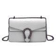 thumbnail image 1 of Bolso bandolera y bandolera para mujer - bolso bandolera de piel con cartera con cadena de serpiente, 1 of 5