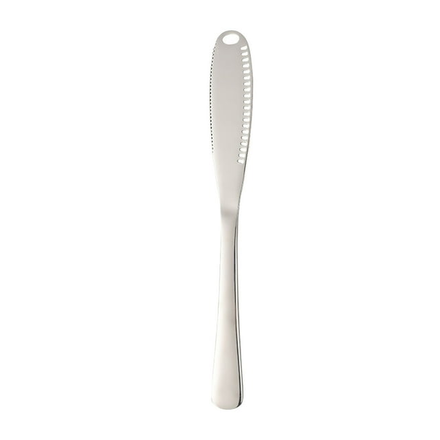 Dsscvnef Gadgets Épandeur de Beurre en Acier Inoxydable de Cuisine Râpe à Beurre Multifonctionnelle avec Bordure Dentelée