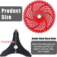thumbnail image 2 of WHEANG Carbide Mower Tungsten Weeding Brush Cutter Accessories High Wear Garden Tools, 2 of 3