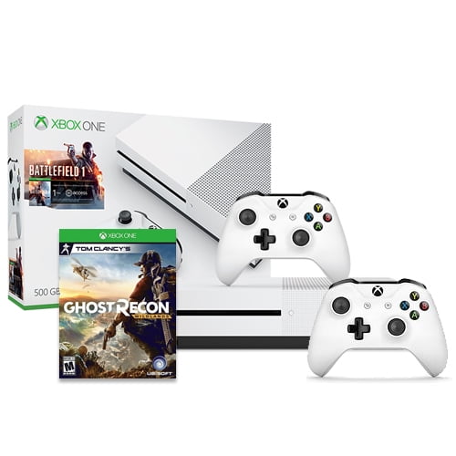 Xbox One S Battlefield 1 Bundle 500gb Xbox White Wireless Controller Tom Clancy S Ghost Recon Wildlands Walmart Com