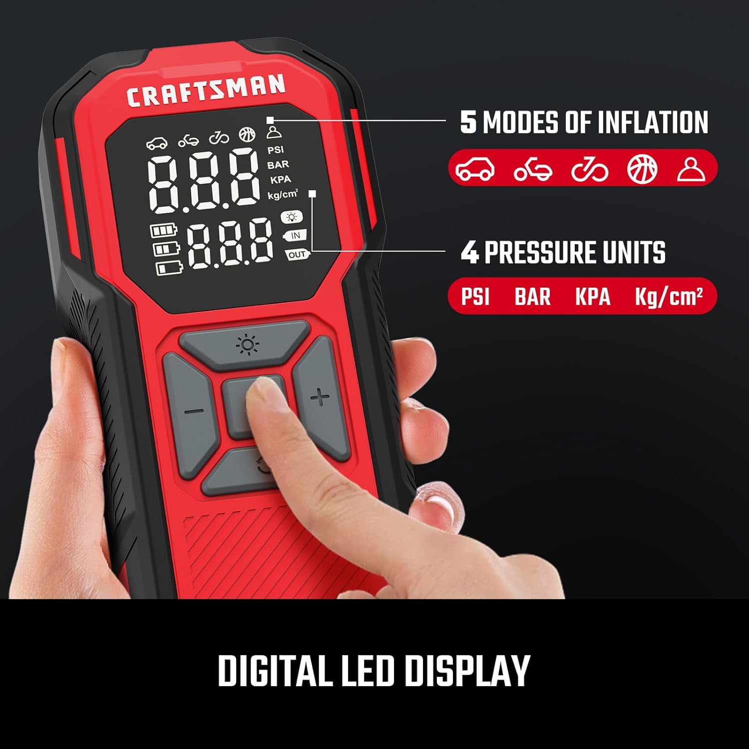 CRAFTSMAN Portable 12-volt Air Inflator (Power Source: Battery )