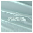 thumbnail image 3 of Double-Brushed Microfiber King Sheet Set 4 Piece – Oeko-TEX Certified Ultra Soft & Wrinkle-Free - 16" Deep Pocket Sheets - Easy Care King Size - Aqua, 3 of 8