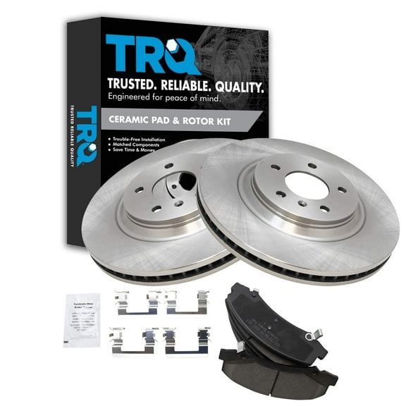 TRQ Front Brake Pad & Rotor Kit Brake Pads Brake Rotor Ceramic Fits Select 2008-2009 Buick LaCrosse 2006-2011 Lucerne Cadillac DTS 2012-2013 Chevrolet Impala 2014-2016 Impala Limited