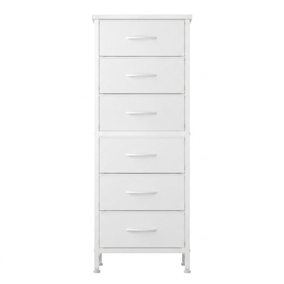 Casabay 6‑Drawer Fabric Dresser, Wide Storage Chest of Drawers for Bedroom Closet.