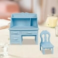 thumbnail image 6 of ABS Doll Furniture Study Desk & Stool Furniture Set for OB11 Dolls Accessory, 6 of 8