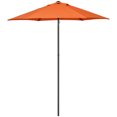 thumbnail image 1 of Outsunny 6.6FT Patio Umbrella, Outdoor Parasol with 6 Solid Ribs, Orange, 1 of 10