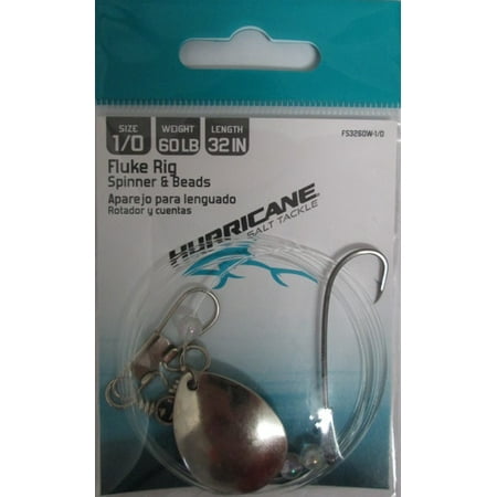 Hurricane FS3260W-1/0 Size 1/0 Fluke Rig w/ Spinner/Beads 32