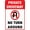 Warning Sign 4, variant on Private Do Not Read Metal Wall Decor Funny Vintage Poster - 8"x12" Metal Poster, Humorous Decor for Home Bar Kitchen Coffee Man Cave Garage