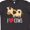 thumbnail image 4 of Inktastic I Love Cows Dairy Farmer Youth T-Shirt, 4 of 5