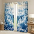 thumbnail image 2 of Manfei Plane Aircraft Blackout Curtains Set of 2 (52x84 Each),Blue Sky Window Curtains,Transportation Theme Curtains and Drapes,Ultra Soft Room Decorative, 2 of 6