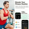 thumbnail image 3 of TOZO S4 Smart Watch for Men Women IP68 Waterproof Smartwatch for iPhone & Android, 1.78" Ultra-Clear AMOLED Screen, Bluetooth Call(Answer/Make Calls), 100+ Sports Modes, Fitness Tracker Sleep Monitor, 3 of 8