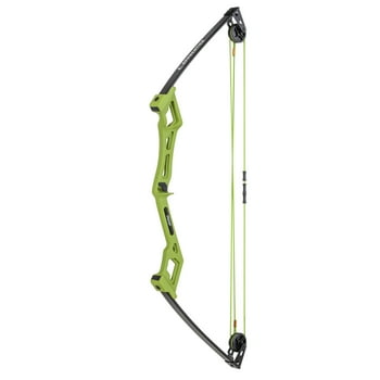 Bear Archery Apprentice Youth Bow Set Featuring 6-13.5 lb. Draw Weight and 13- to 24-inch Draw Length Range and 27 Axle-to-Axle Right-Handed Bow with Durable Composite Limbs