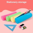 thumbnail image 4 of CSChome Pencil Pouch Pencil Pouch Large Capacity Washable Smooth Zipper Food Grade Gel Silicone Portable Storage Daily Use, 4 of 7