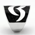 thumbnail image 4 of Luxe Jewelry Designs Women's Stainless Steel Ring with Black Jet Epoxy - Size 8 (Pack of 3), 4 of 4