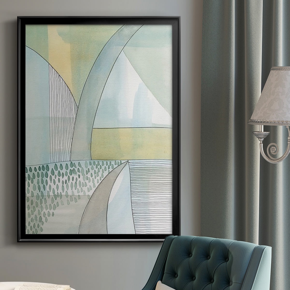 Mint Reflection II Premium Framed Print, in Gold, Black, or Silver - Ready to Hang