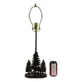 thumbnail image 2 of Ebros Rustic Black Bear in Pine Trees Forest Metal Table Lamp & Shade 24.5"High, 2 of 7