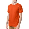thumbnail image 3 of Hanes Mens ComfortSoft 4-Pack Crewneck T-Shirts, 2XL, Orange, 3 of 5
