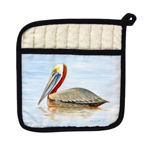 Betsy Drake PT807 Summer Pelican Pot Holder