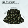 thumbnail image 6 of Bingfone Bee Floral Bucket Hat for Men Women,Packable Reversible Printed Sun Hats,Fisherman Outdoor Travel Hiking Beach Caps, 6 of 9