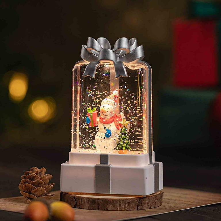 Herrnalise Christmas Gift Box Style Lantern Xmas Drifting Herrnalise Christmas Gift Box Style Lantern Xmas Drifting