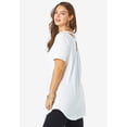 thumbnail image 3 of Roaman's Women's Plus Size Ultimate Crisscross Back Tunic, 3 of 5