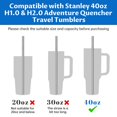 thumbnail image 2 of Pajitas de repuesto Tomorotec de acero inoxidable de 118 ml para Stanley de 1,2 litros, 2 of 8
