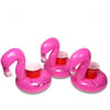 GoFloats Inflatable Flamingo Drink Holder, 3-Pack, Float your drinks in style
