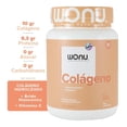 thumbnail image 3 of Suplemento Alimenticio Wonu Colágeno Hidrolizado Tipo I y III, Ácido Hialurónico y Vitamina C en Polvo Fresa Arándano 345 g, 3 of 4