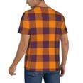 thumbnail image 2 of Fotbe Fall Buffalo Plaid Baseball Jersey Shirt for Men and Women, Casual Short Sleeves Button Down T-Shirt-3X-Large, 2 of 9