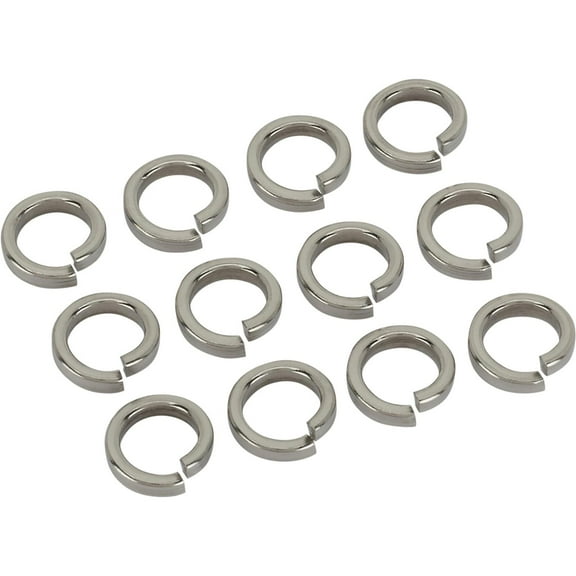 High Collar Stainless Steel Lock Washers, 3/8 Inch, Set/12