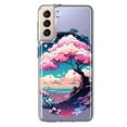 thumbnail image 1 of MUNDAZE Samsung Galaxy S22 Plus Shockproof Clear Hybrid Protective Phone Case Kawaii Manga Pink Cherry Blossom Japanese Sky Floral Ocean Cover, 1 of 5