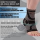 thumbnail image 4 of 2pack Copper Ankle Brace, Copper Infused Ankle Support Compression Sleeve For Foot Pain Relief, Sprained AnkleSmall, 4 of 5