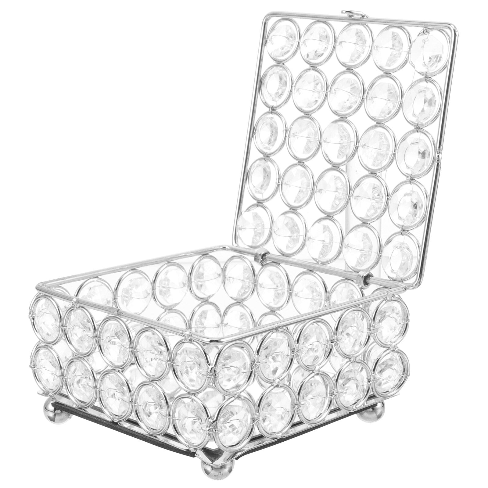 Crystal Jewelry Container Trinket Box Necklace Storage Organizer