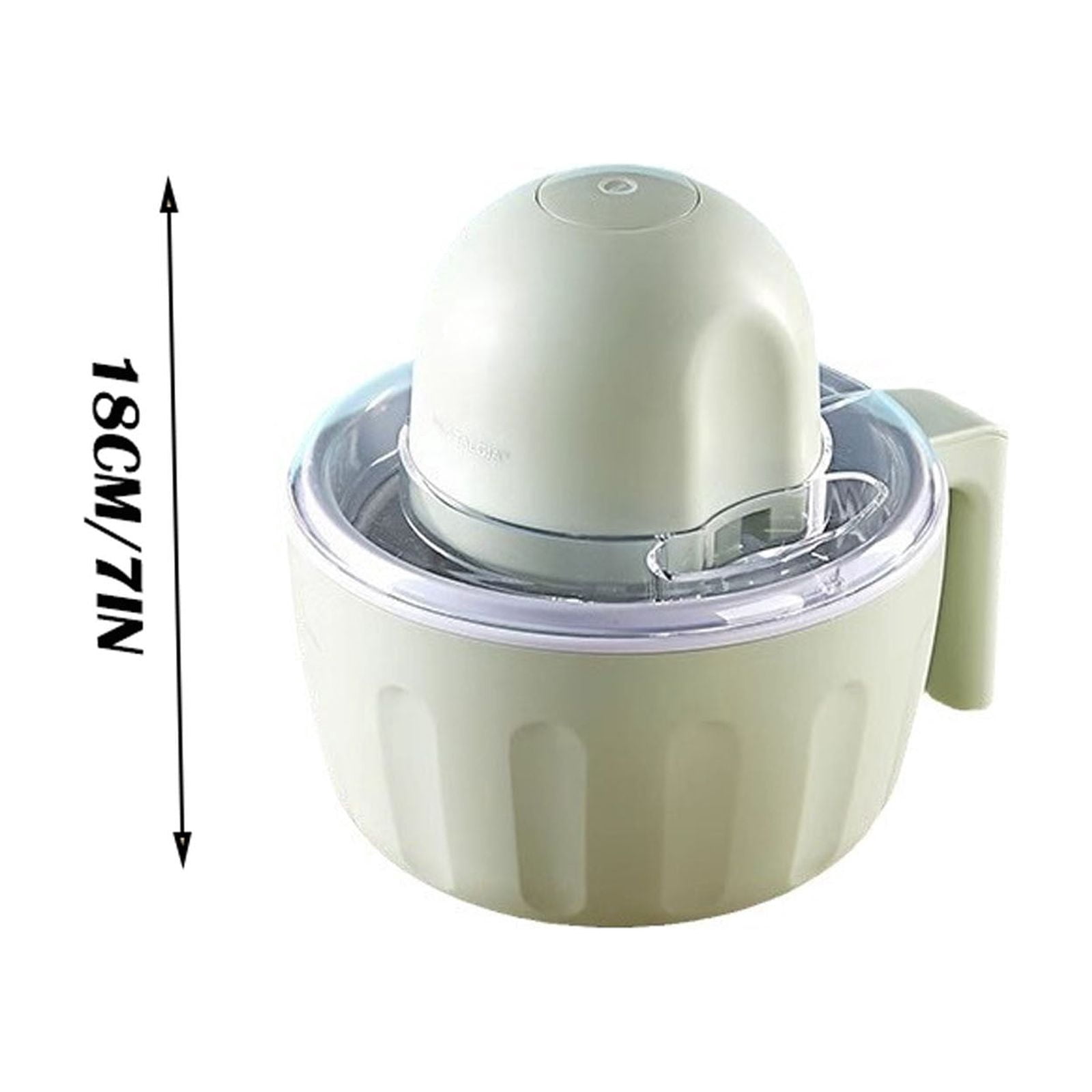 Swirl Cup Ice Cream Maker Mug, Rechargeable Ice Cream Maker, Portable Automatic Homemade Yogurt Sorbet Machine, USB Charged Dessert Maker for Home Kids, Green