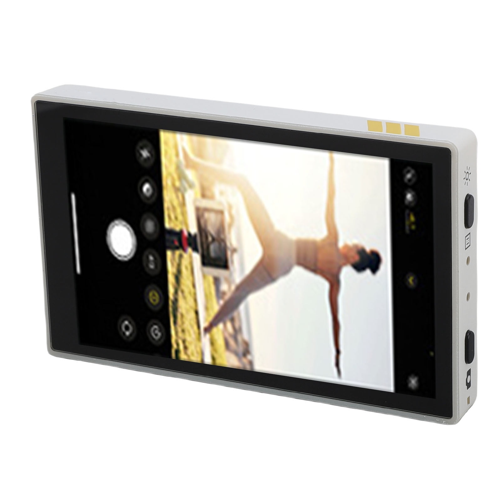 Yajisi Magnetic Phone Vlog Selfie Display Screen with Bluetooth Remote, 3.97 inches / 10.08 cm Rear Camera Monitor, Wireless Screen Cast Mount for Live Streaming