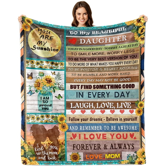 LHSHID Daughter Gifts Daughter Gifts from Mom Gifts for Daughter Daughter Birthday Gift to My Daughter Daughter Blanket Gifts for Daughter from Mom 30"x40"