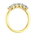 thumbnail image 2 of 1 Carat (ctw) 5-Stone Diamond Wedding Band Ring in 10K Yellow Gold (Ring Size 4), 2 of 5