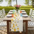 thumbnail image 4 of Table Runners 72 Inches Long Dress Scarves, Yellow Flowers Farmhouse Kitchen Table Runner, Coffee Tablerunners, Spring Floral Butterflies Pastoral 16x72 Inch, 4 of 9