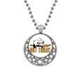 thumbnail image 1 of Sleep Panda Branches Lazy Necklaces Pendant Retro Moon Stars Jewelry, 1 of 3