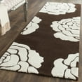 thumbnail image 3 of SAFAVIEH Cambridge Permelia Geometric Floral Wool Area Rug, Brown/Ivory, 8' x 10', 3 of 10