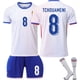 thumbnail image 3 of 2024 - 25 ropa de fútbol infantil FC ropa de fútbol infantil Mbappe ropa de aficionados uniforme juvenil de manga corta Francia espera - 1018, 3 of 7