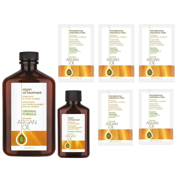 ONE N ONLY - Argan Oil - Treatment 8 oz   2 oz   Restorative Mask 5 Pack