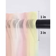 thumbnail image 6 of Pink Purple Tier Curtains 36 Inch Length,Sheer Curtains for Bedroom Living Room Window Modern Colorful Ombre Abstract Tie Dye Art Small Half Window Kitchen Curtains & Drapes 27.5"x36" 2 Panels, 6 of 6