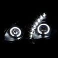 thumbnail image 5 of Spec-D Tuning LED Halo Black Projector Headlights Compatible with 1998-2005 Lexus GS300, 1998-2000 Lexus GS400, 2001-2005 Lexus GS430, Left + Right Pair Headlamps Assembly, 5 of 7